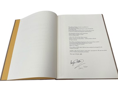 Lot 1470 - Benjamin Britten with Sidney Nolan - Children's Crusade, a limited facsimile edition of the composer’s original score of his Opus 82. This is number 224 of the 300 copies signed by Britten and N...
