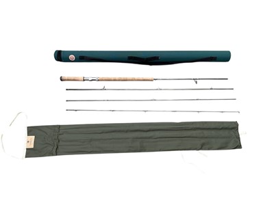 Lot 2555 - Hardy Demon 14' #9 Salmon Fly Rod in bag with hard case.