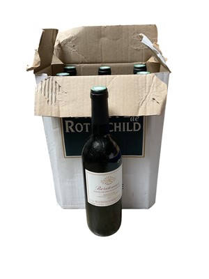 Lot 2562 - Group of wines and spirits, including 6 x Rothschild Bordeaux 2007, vodkas, etc