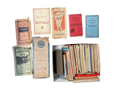 Lot 2563 - Box of vintage maps, including Ordnance Survey