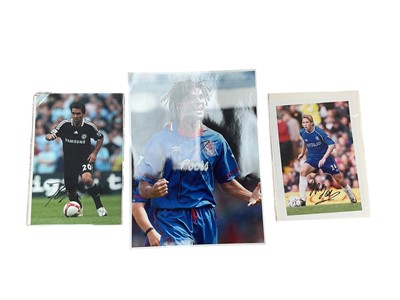 Lot 1228 - Small collection of Chelsea signed A3 pictures including Frank Lampard, John Terry, Charlie Cooke and Alan Hudson
