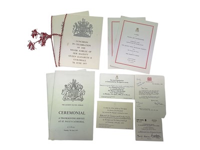 Lot 54 - H.M. Queen Elizabeth II, collection of Royal Official ephemera belonging Admiral Lord Lewin