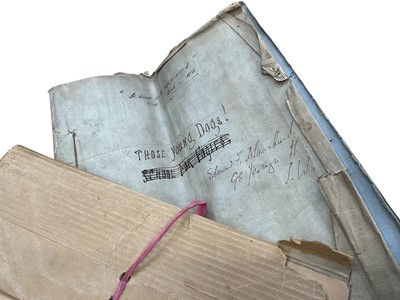 Lot 1275 - Edmund Forster Blanchard - Victorian hand written play, entitled 'Those Young Dogs'