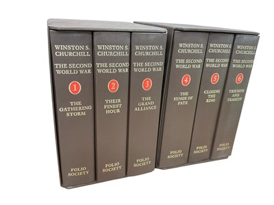 Lot 1484 - Folio Society - Winston Churchill: 'The Second World War', 6 volumes