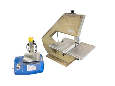 Lot 2606 - Draper 12" hobby fretsaw together with a bandsaw (2).