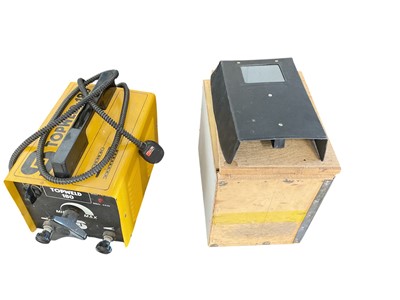 Lot 2609 - Topweld 180 ARC welder together with welding masks.