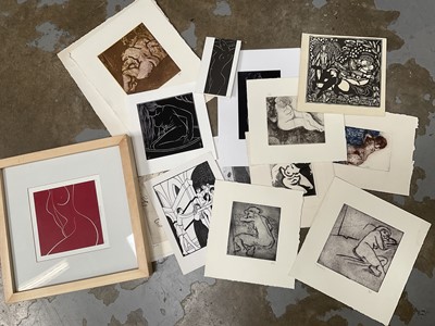 Lot 2599 - Group of woodcut prints after Eric Gill and others. Provenance