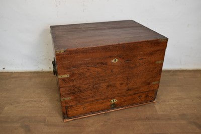 Lot 1551 - 19th century brass bound camphor chest