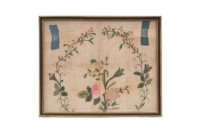 Lot 1144 - 19th century darning sampler