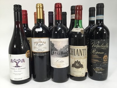 Lot 56 - Seventeen bottles, mixed red wines, Chilean (8) and Italian (9), recent vintages 2000s onwards