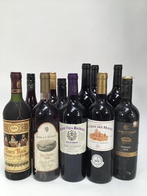 Lot 716 - Twelve bottles, New World reds, French and others, mostly modern vintages