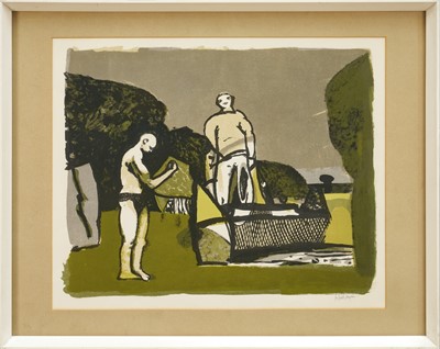 Lot 972 - *Keith Vaughan (1912-1977) lithograph - Finisterre, 1952, signed, 35 x 45cm, in glazed frame