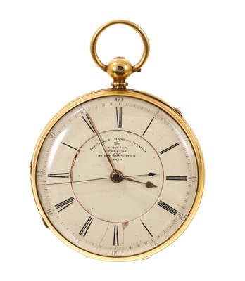 Lot 538 - Victorian 18ct gold pocket watch in box