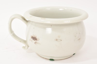 Lot 684 - Nanking cargo white glazed chamber or vomit pot