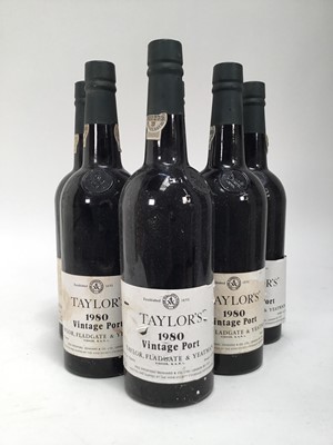 Lot 718 - Six bottles, Taylor's1980 vintage port