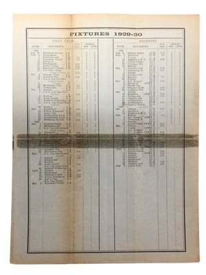 Lot 2 - West Ham v Arsenal March 1st 1930 FA Cup Sixth Round