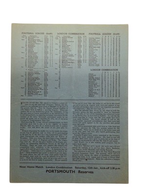 Lot 14 - West Ham v Arsenal 5th January 1946 FA Cup Third Round