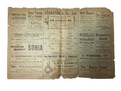 Lot 22 - West Ham v Blackpool April 29th 1922