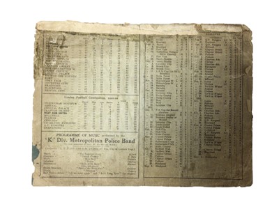 Lot 22 - West Ham v Blackpool April 29th 1922