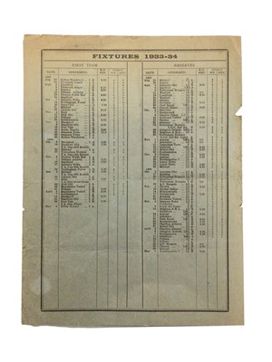 Lot 24 - West Ham v Blackpool April 14th 1934 Football League Division II