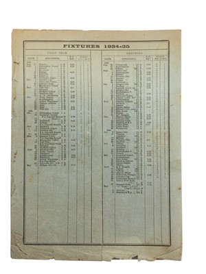 Lot 25 - West Ham v Blackpool April 22nd 1935 Football League Division II