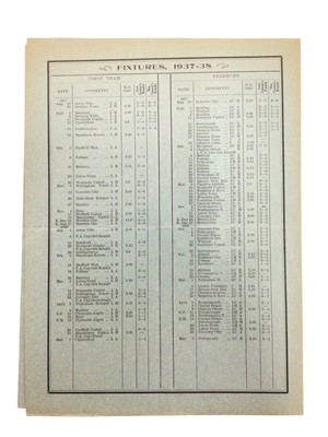 Lot 31 - West Ham v Blackburn Rovers September 25th 1937 Football League Division II