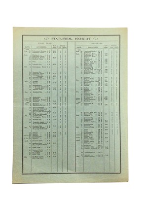 Lot 37 - West Ham v Barnsley March 26th 1937 Football League Division II