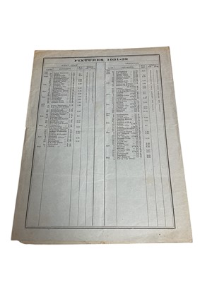 Lot 45 - West Ham v Bolton Wanderers January 2nd 1932 Football League Division I