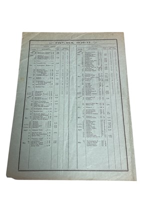 Lot 52 - West Ham v Bradford December 28th 1936 Football League Division II