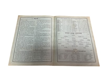 Lot 78 - West Ham v Charlton April 18th 1936 Football League Division II