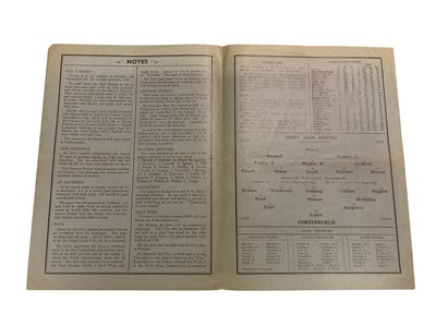 Lot 80 - West Ham v Chesterfield April 24th 1937 Football League Division II