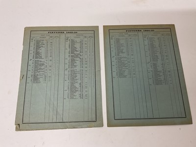 Lot 94 - West Ham v Fulham September 15th 1934, March 31st 1934, both Football League Division II (2)