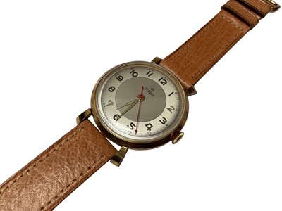 Lot 6 - 1950s Roidor 9ct gold cased wristwatch, in case