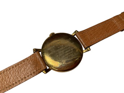Lot 6 - 1950s Roidor 9ct gold cased wristwatch, in case
