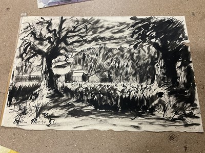 Lot 58 - Colin Moss (1914-2005) collection of five works on paper, various sizes and media