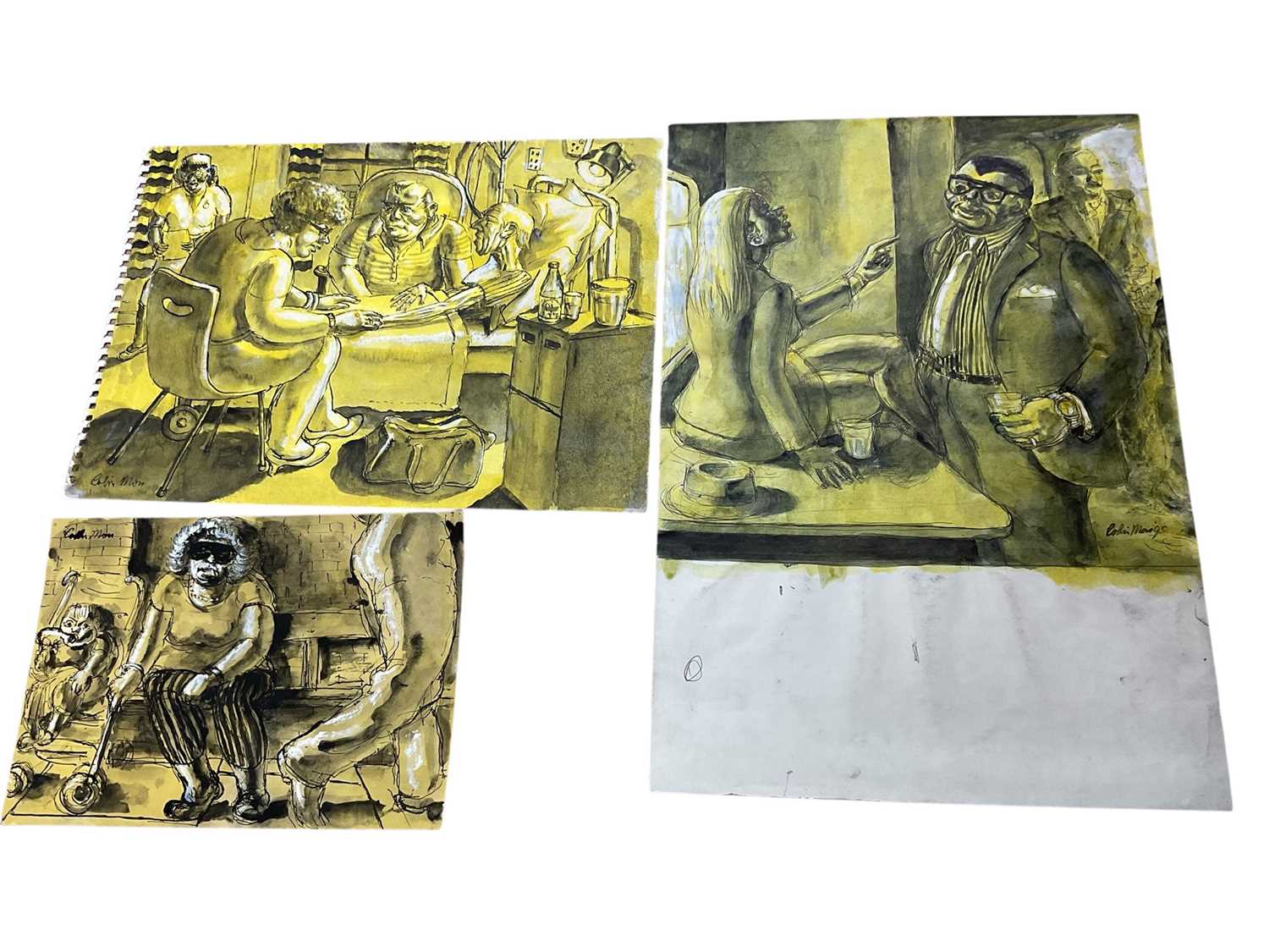 Lot 70 - Colin Moss (1914-2005) collection of seven works on paper, various sizes and media