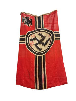 Lot 720 - Second World War Nazi Reichskriegs battle flag, 148 x 85cm approximately.