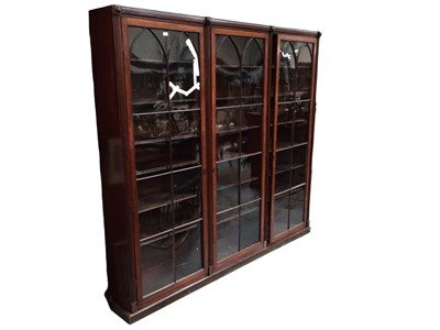 Lot 1321 - Early 19th century floorstanding mahogany bookcase
