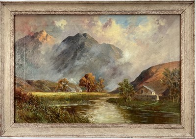 Lot 378 - Frank Jameson (1899-1968) oil on canvas, Highland scene, Glencoe, signed, 40cm x 60cm, framed