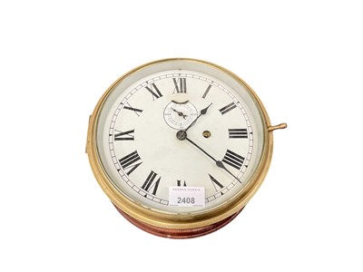Lot 2408 - Ship’s bulkhead clock