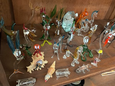 Lot 88 - Group of Murano glass animals