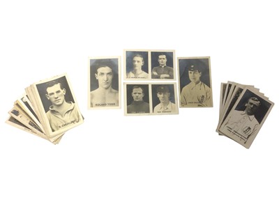 Lot 1547 - Football 1920s Trade Cards to include Pluck Famous Football Teams, Champion Famous Football Captains, British Team of Footballers DC Thompson plus others