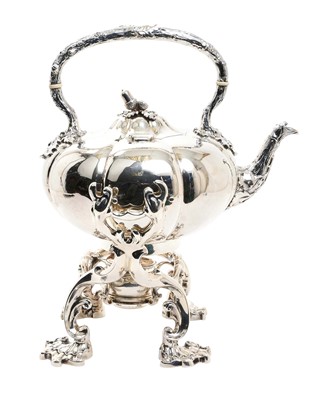 Lot 150 - A Fine quality William IV Paul Storr tea kettle on stand, London 1834