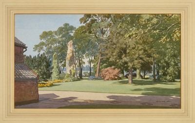 Lot 1192 - *Leonard Russell Squirrell (1893-1979) watercolour - Thorpe Hall, Ashfield