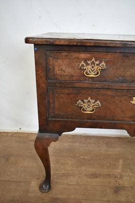 Lot 1291 - 18th century style walnut lowboy