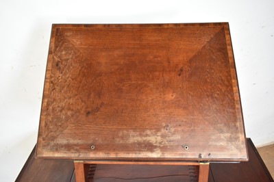 Lot 1294 - George III mahogany architect's table of small size