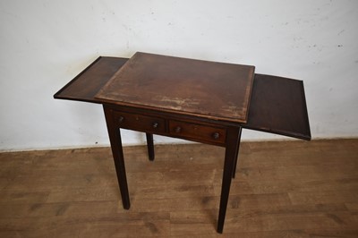 Lot 1294 - George III mahogany architect's table of small size