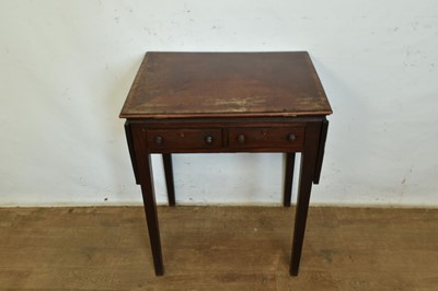 Lot 1294 - George III mahogany architect's table of small size