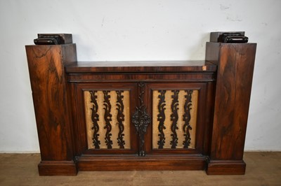Lot 1296 - Highly unusual Scottish Regency rosewood sideboard