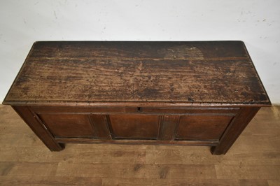 Lot 1297 - 17th century oak coffer